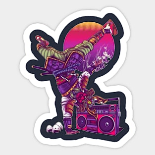 samurai break dance Sticker